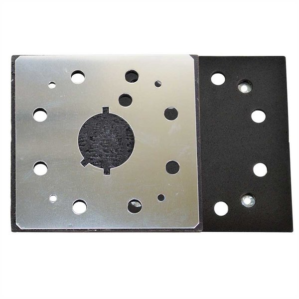 Superior Pads And Abrasives 1/4 Sheet Sander Pad / Backing Plate 8 Hole Stick on Square Sanding Pad SPD18